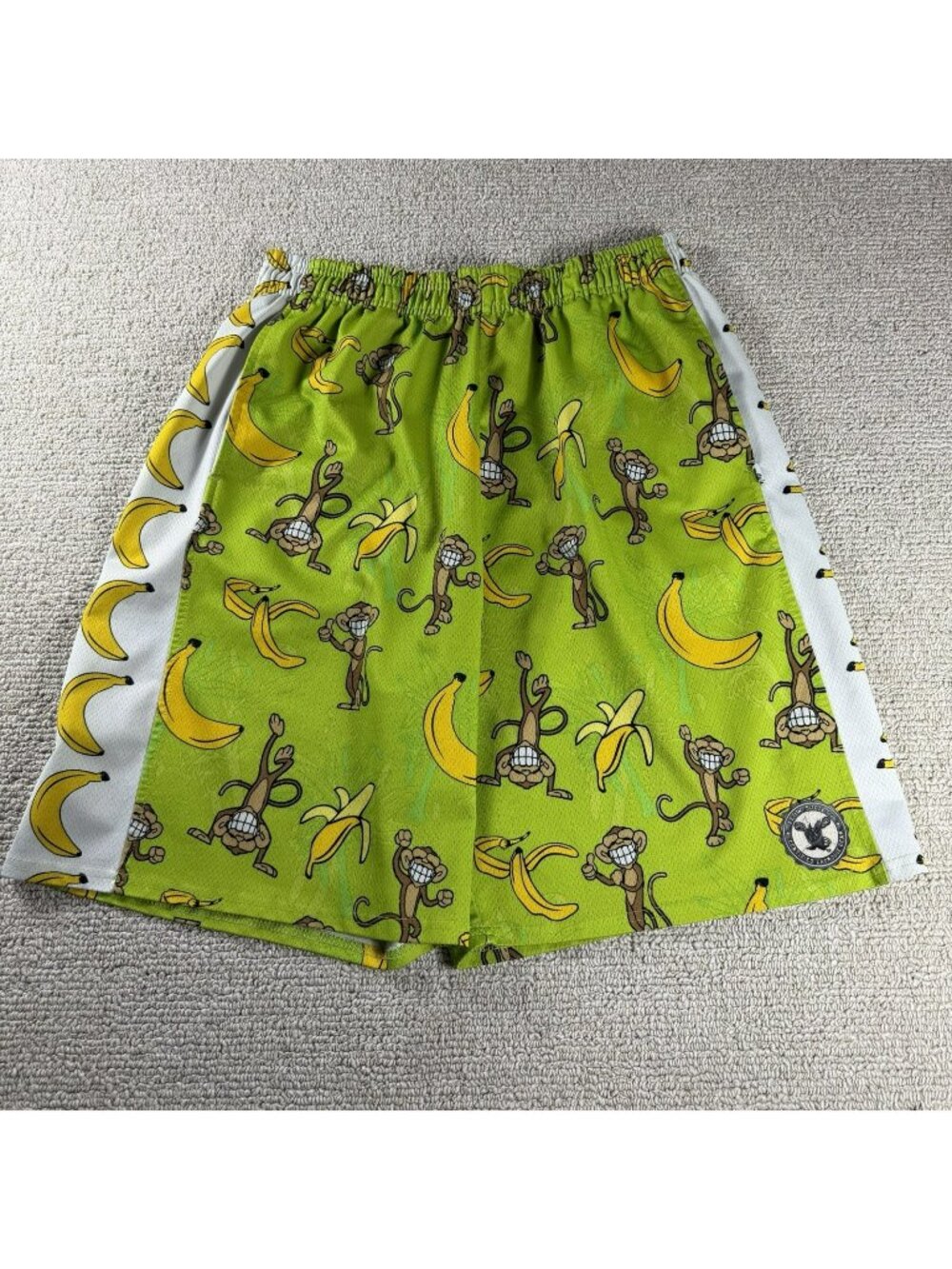 Flow Society Monkey Banana Print Shorts Green Men’s Size Large